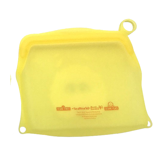 Sesame Street Big Bird Small Reusable Silicone Bag front