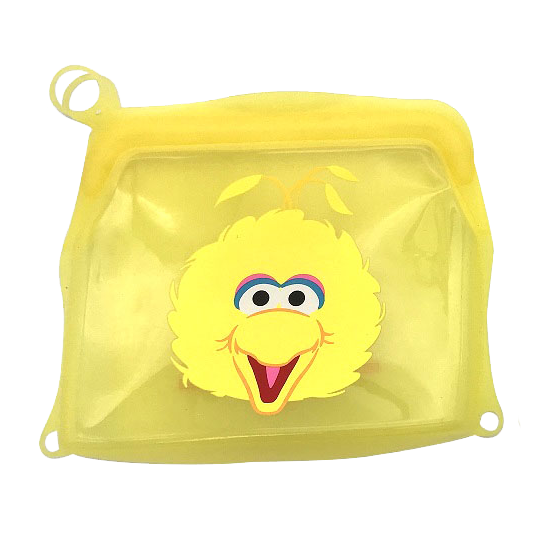Sesame Street Big Bird Small Reusable Silicone Bag front