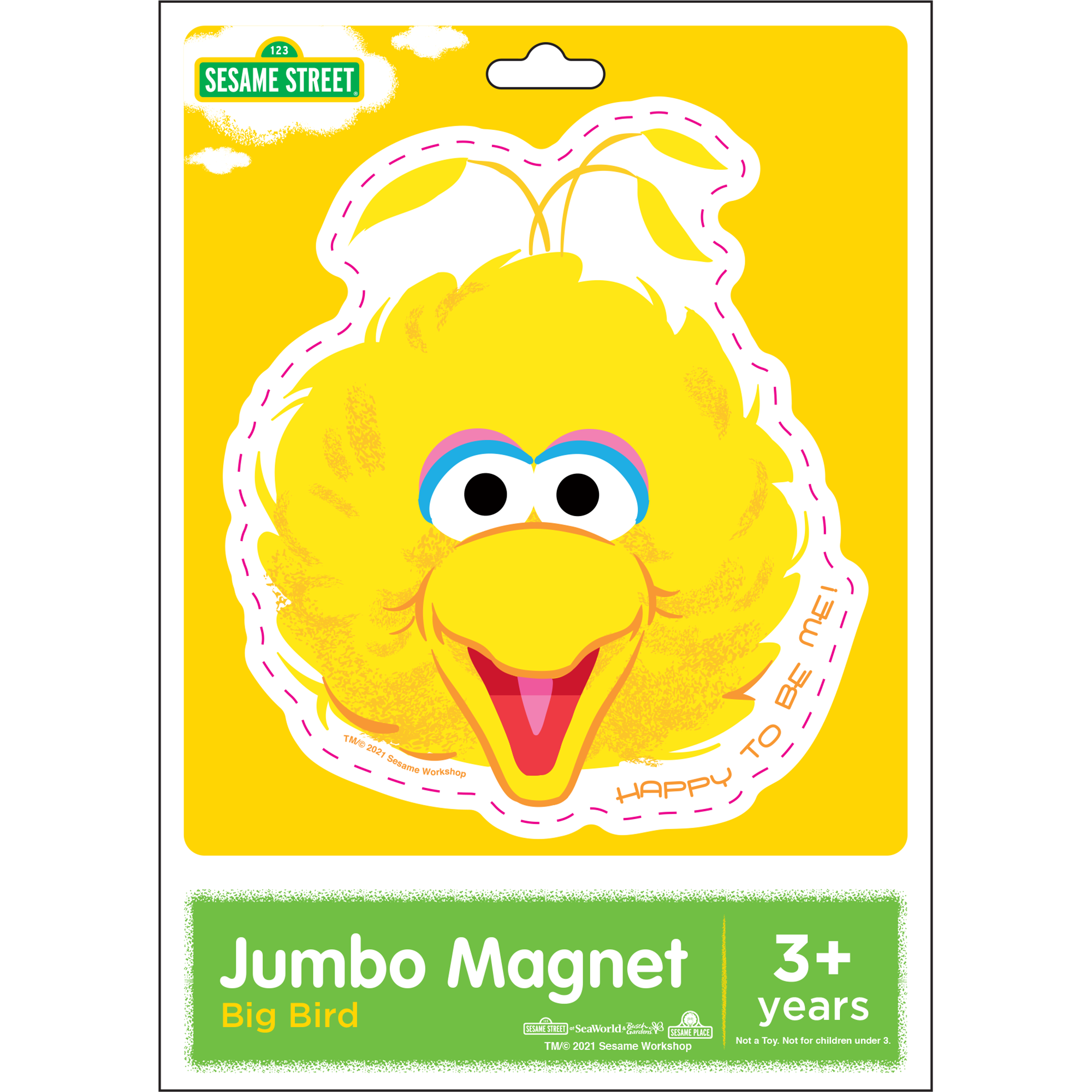 Sesame Street Big Bird Jumbo Magnet package