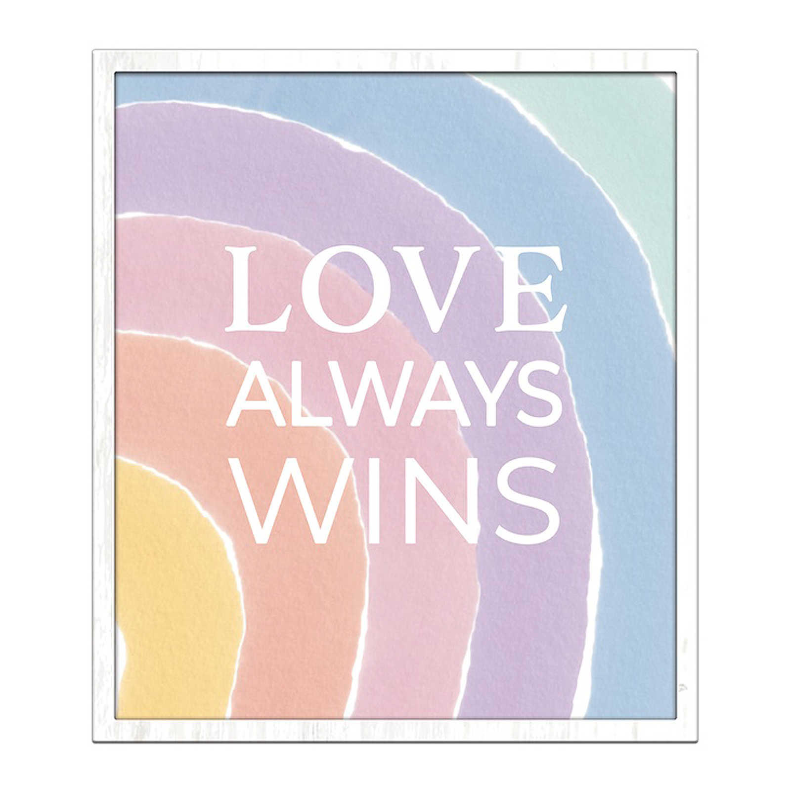 Pastel Rainbow Love Sign