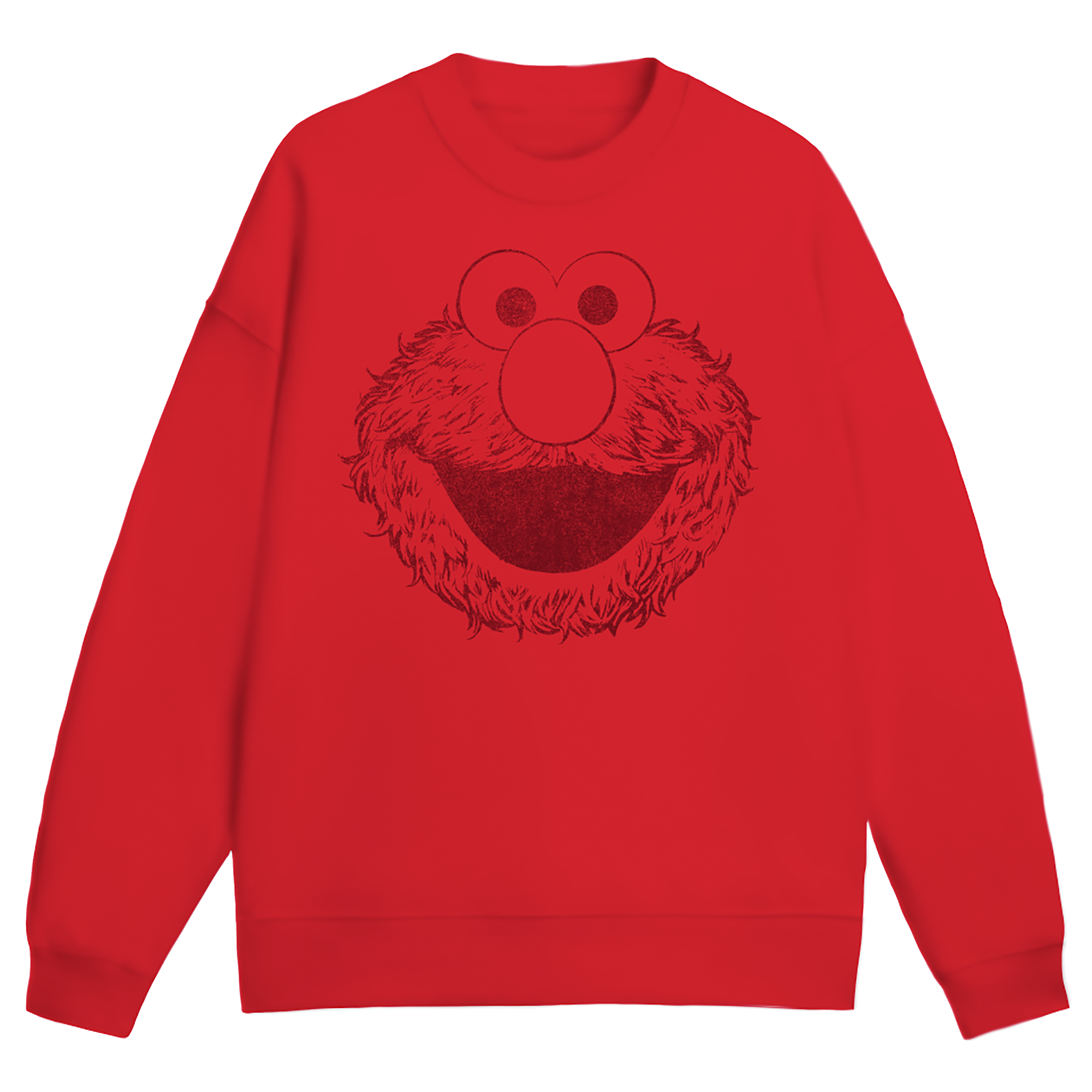 Sesame Street Big Face Elmo Red Youth Crew Fleece
