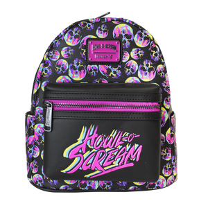 Howl-O-Scream Neon Drip Skull Loungefly Backpack