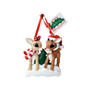 Rudolph the Red-Nosed Reindeer® and Clarice Personalization Ornament
