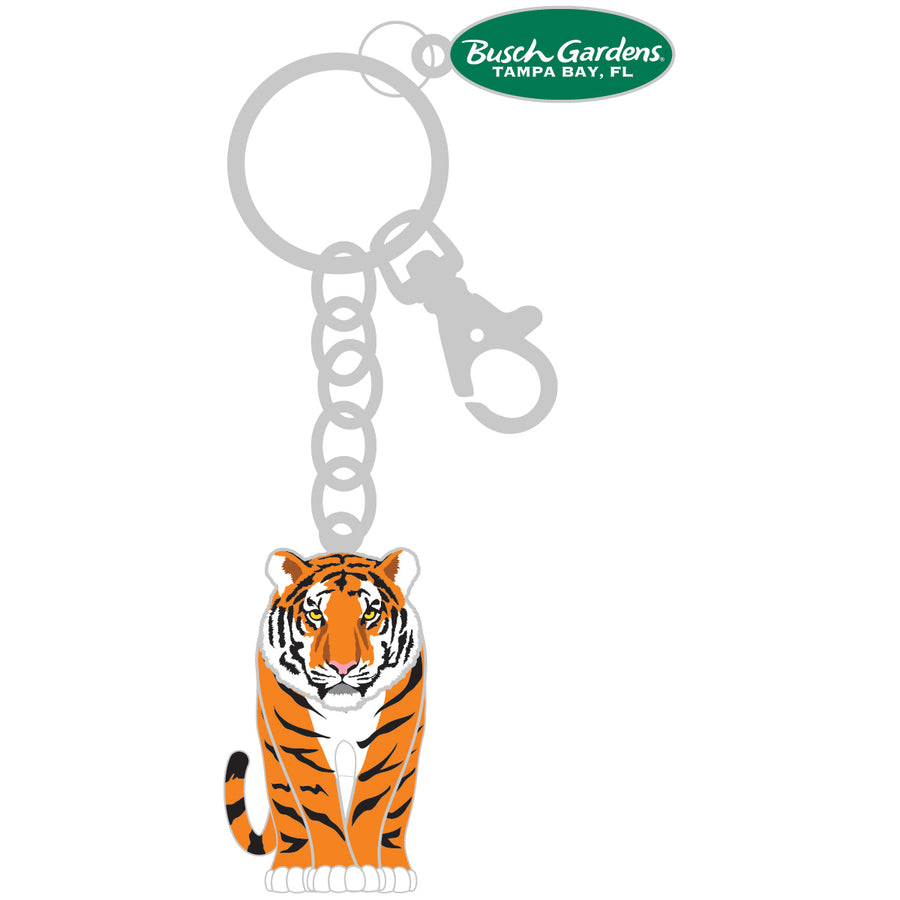 Busch Gardens Tampa Tiger Shaker Keychain