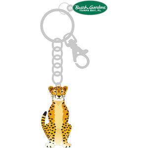 Busch Gardens Tampa Cheetah Shaker Keychain