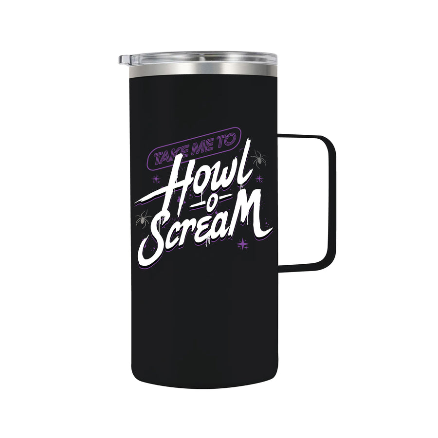 SeaWorld Take Me To Howl-O-Scream Stainless Steel Tall Mug 18 Oz