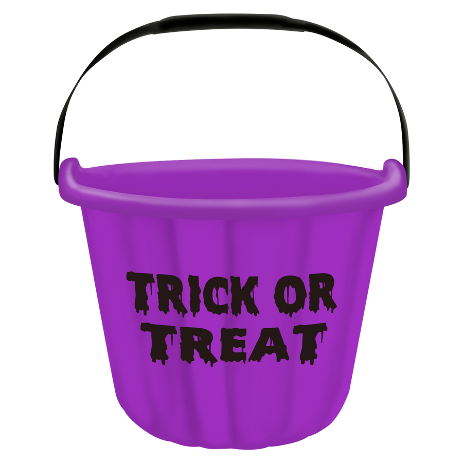 Trick or Treat Halloween Bucket Turtle - Purple