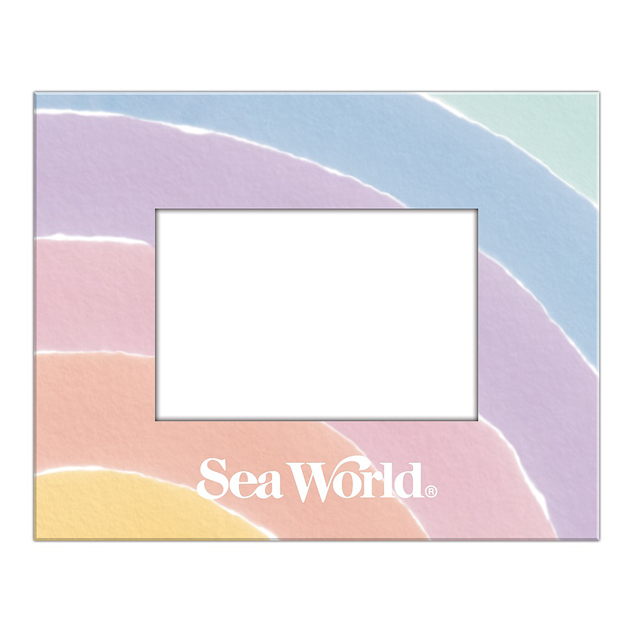 Pastel Rainbow SeaWorld 4x6 Frame