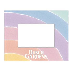 Pastel Rainbow Busch Gardens 4x6 Frame