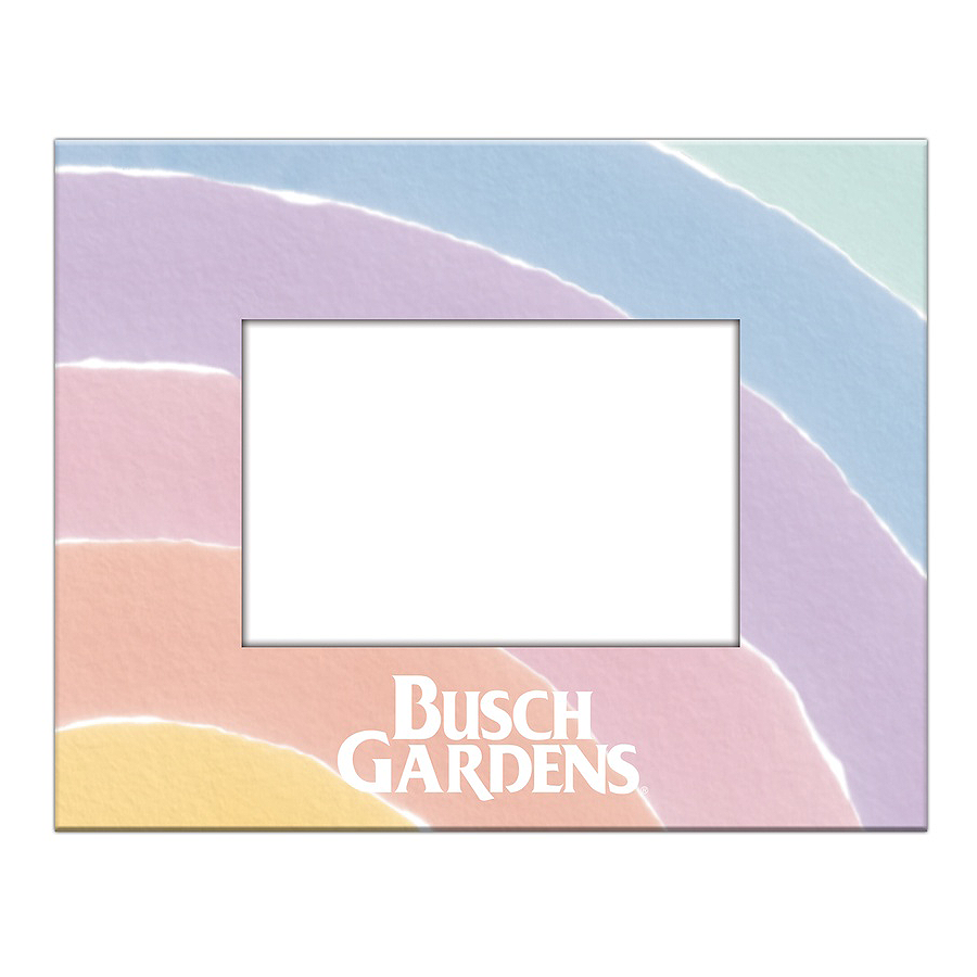 Pastel Rainbow Busch Gardens 4x6 Frame