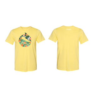  SeaWorld Florida Local Yellow Adult Tee front and back