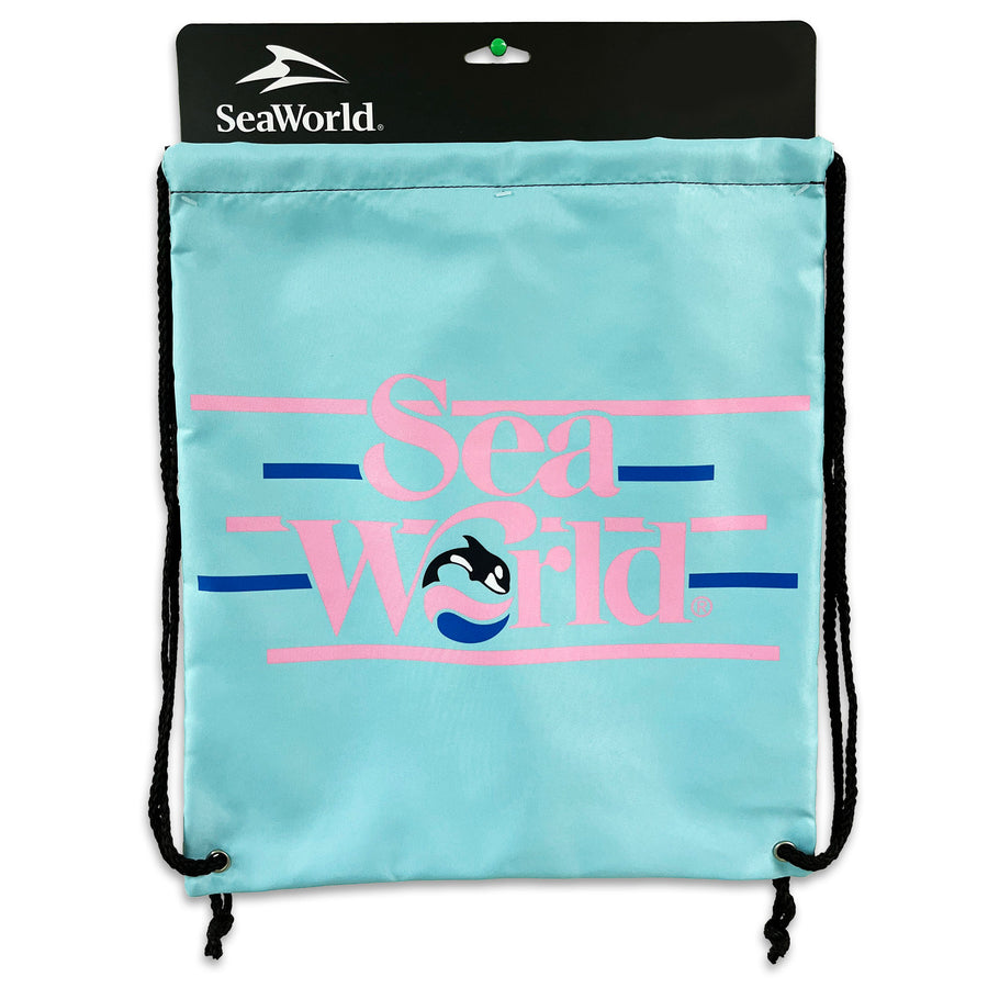 SeaWorld Retro Neon Cinch Bag