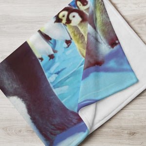 SeaWorld Sunset Penguin Blanket